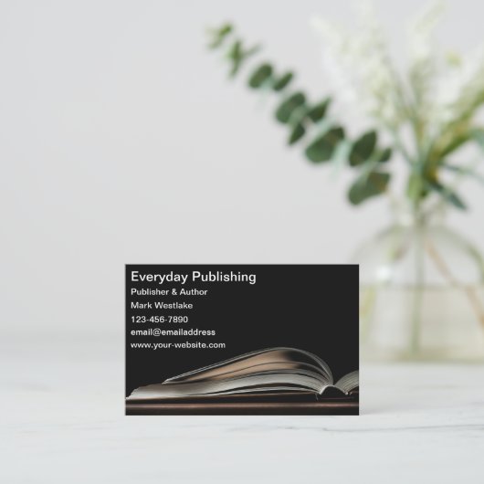 Open Book Publishing &モダン作家 名刺 (スタンド正面)
