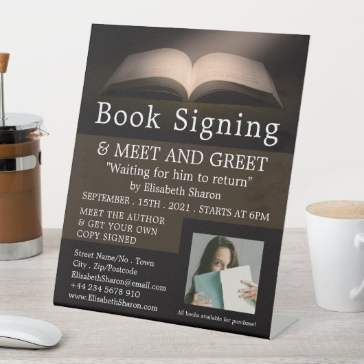 Open Book、Writers Book Signing 広告's 台座サイン (インサイチュ)