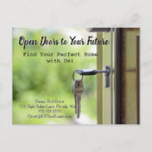 Open Doors Real Estate Referral Card ポストカード (正面)