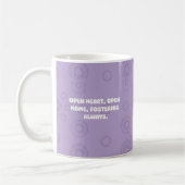 Open Heart Open Home Fostering Always Design コーヒーマグカップ (左)