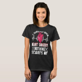 Open Heart Surgery Bypass Awareness Heart I Surviv Tシャツ (正面フル)