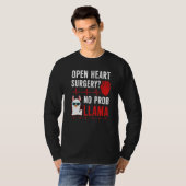 Open Heart Surgery No Prob Llama Tシャツ (正面フル)