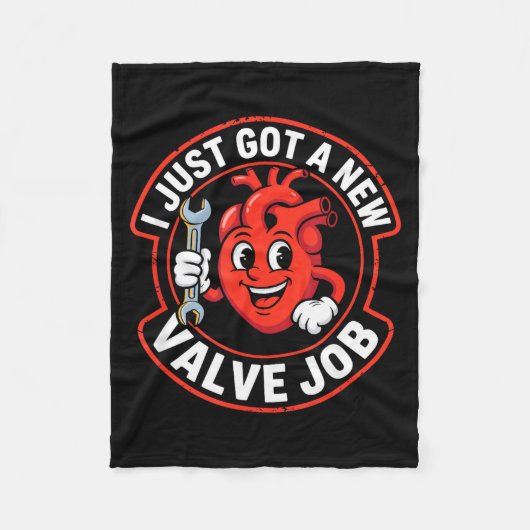 Open Heart Surgery Recovery Funny  フリースブランケット (正面)