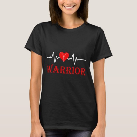 Open Heart Surgery Recovery Survivor Heart Warrior Tシャツ (正面)