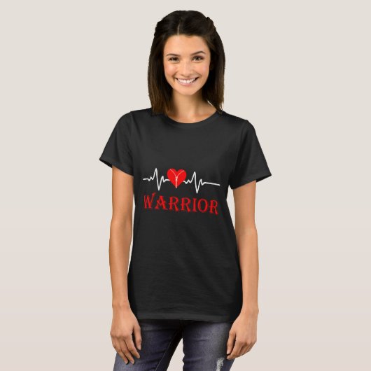 Open Heart Surgery Recovery Survivor Heart Warrior Tシャツ (正面フル)