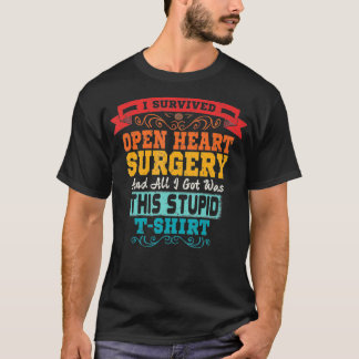 Open Heart Surgery Shirt Survivor Post Attack Reco Tシャツ