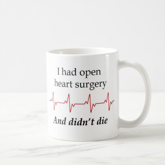 Open Heart Surgery Survivor Coffee Mug コーヒーマグカップ (右)