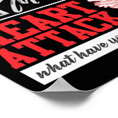 Open Heart Surgery Survivor Widow Maker Heart Atta ポスター (角)