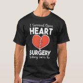 Open Heart Surgery Transplant Nothing Scares Heart Tシャツ (正面)