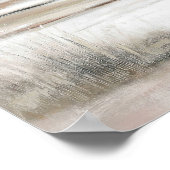 Open Horizon Marsh #3 – Soft Neutral Landscape Art ポスター (角)