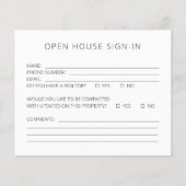 Open Houseサインインシート チラシ (正面)