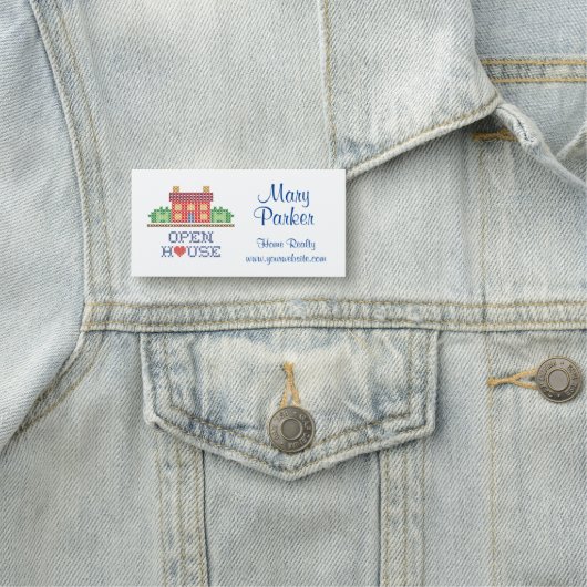 Open House カスタマイズ Pin Back Nameタグ 名札 (インサイチュ)