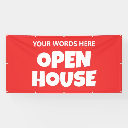 OPEN HOUSE Custom Banner 横断幕 (横)