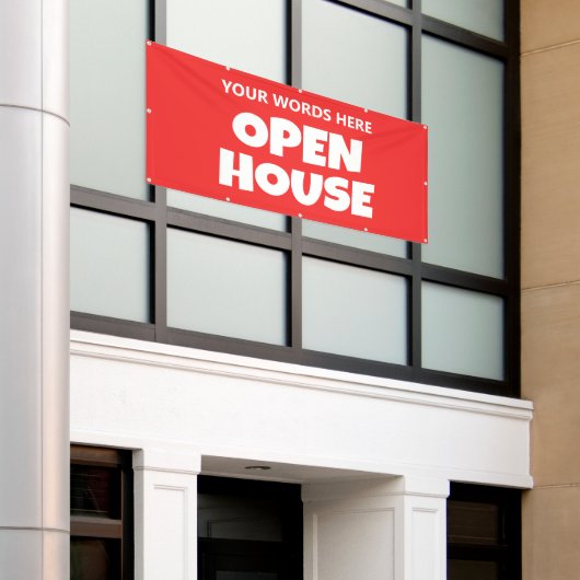 OPEN HOUSE Custom Banner 横断幕 (ビルの外側)