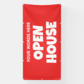 OPEN HOUSE Custom Banner 横断幕 (縦)