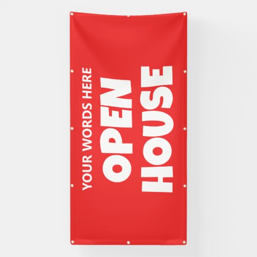 OPEN HOUSE Custom Banner 横断幕 (縦)