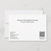 Open House Follow Up Real Estate ノートカード (裏面)