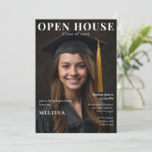 Open House Graduation Photo Invite 招待状 (スタンド正面)