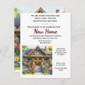 Open House New Home Party Event 招待状 (正面/裏面)