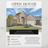 Open House Property Listing Real Estate チラシ (正面)