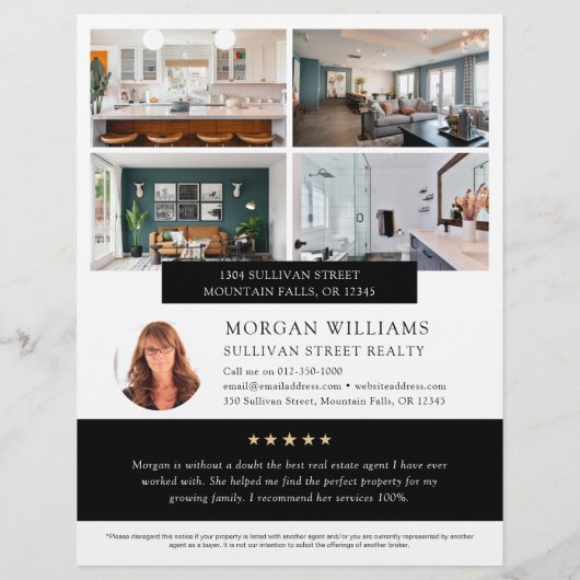 Open House Property Listing Real Estate チラシ (裏面)