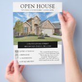 Open House Property Listing Real Estate チラシ (手)