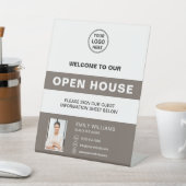 Open House Real Estate Logo Welcome 台座サイン (インサイチュ)