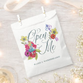 Open Me Alice in Wonderlandヴィンテージ鍵&花模様 フェイバーバッグ (クリップ留めされた状態)