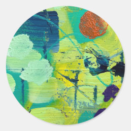 Open Meadow/Fencepostsデザイン ラウンドシール