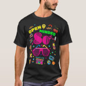 Open Minded 80's Generation Cool Retro Back To 80' Tシャツ (正面)