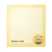 Open Mouth顔付き笑顔メモ帳 ノートパッド (正面)