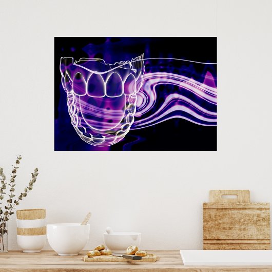 Open Mouth Fresh Breath Prateposter ポスター (キッチン)