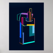 Open pack of cigarettes ポスター (正面)