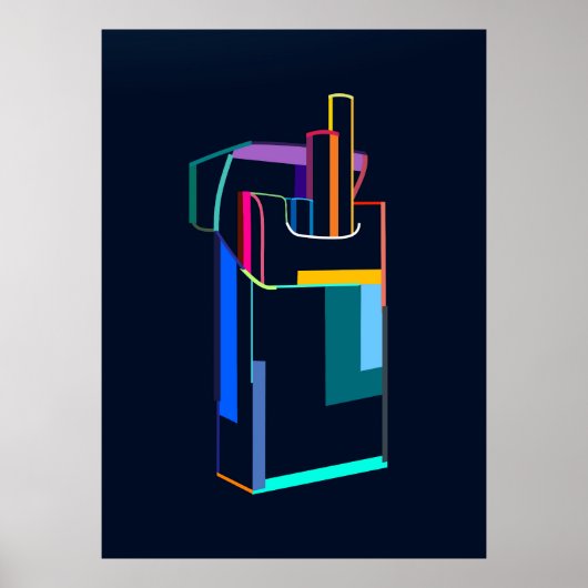 Open pack of cigarettes ポスター (正面)