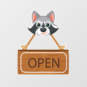 Open Sign Window Cling ウィンドウサイン (シート)