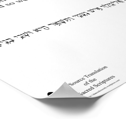 Open Source Translation Ruth 1:3ポスター ポスター (角)