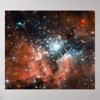 Open Star Cluster NGC 3603 ポスター