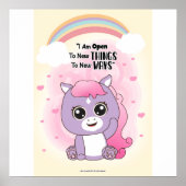 Open to new things wall art ポスター (正面)