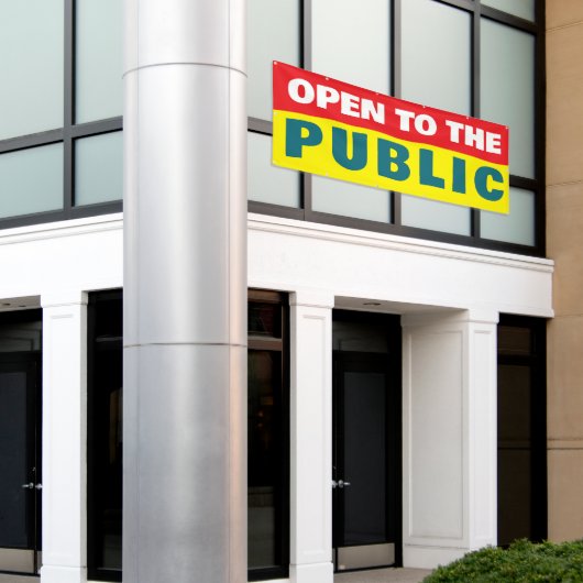 Open To The Public Event  横断幕 (ビルの外側)