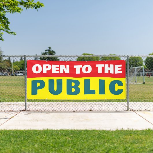 Open To The Public Event  横断幕 (インサイチュ)