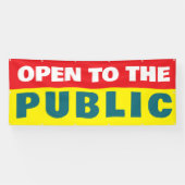 Open To The Public Event  横断幕 (横)