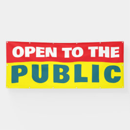 Open To The Public Event  横断幕
