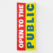 Open To The Public Event  横断幕 (縦)