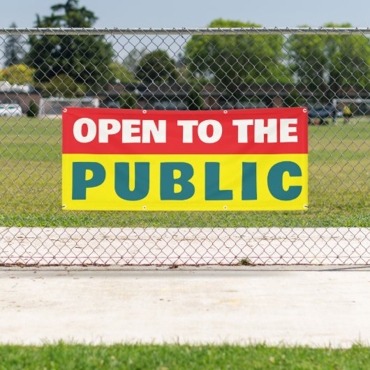 Open To The Public Event  横断幕 (インサイチュ)