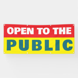 Open To The Public Event  横断幕