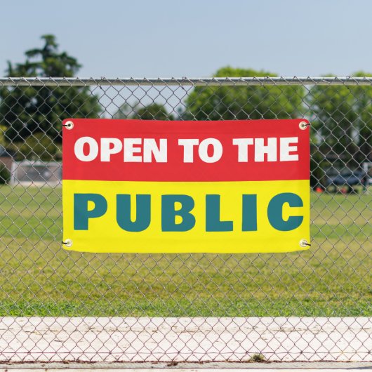 Open To The Public Event  横断幕 (インサイチュ)