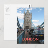 Open Tower Bridge London UKポストカード ポストカード (正面/裏面)