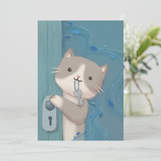 Open Up:鍵付き猫 招待状 (スタンド正面)