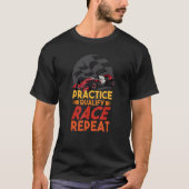 Open Wheel Formula Racing Car Practice Qualify Rac Tシャツ (正面)