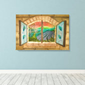 Open Window キャンバスプリント (インサイチュ (ウッドフロア))